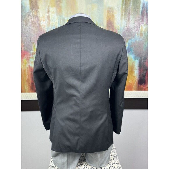 Hugo Boss Mens NWOT Black Italian Super 120’s Wool Blazer 38R MSRP $898 - Picture 9 of 16